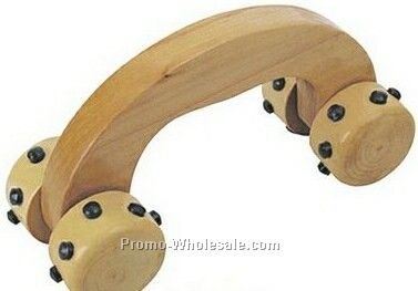 Arch Shape Wooden Massager W/ Magnetic Spokes