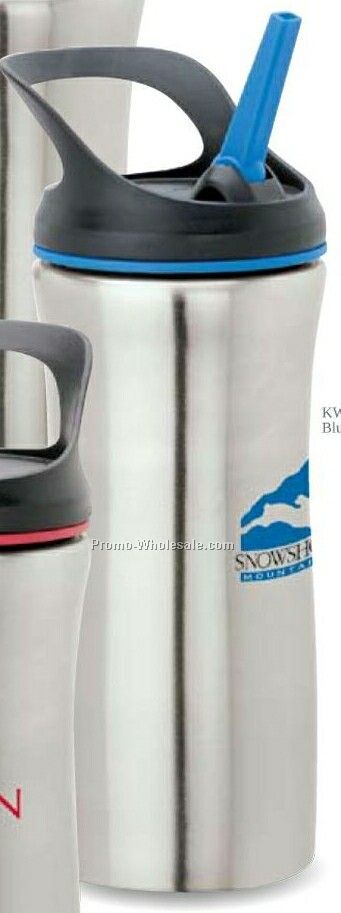 Blue Sovrano 25 Oz. Peleo Pp Plastic & Steel Water Bottle