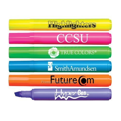 Brite Spots Fluorescent Barrel Broadline Highlighter