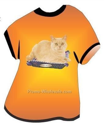 British Shorthair Cat Acrylic T Shirt Coaster W/ Felt Back