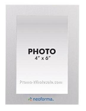 Brushed Silver Photo Frame (4"x6")