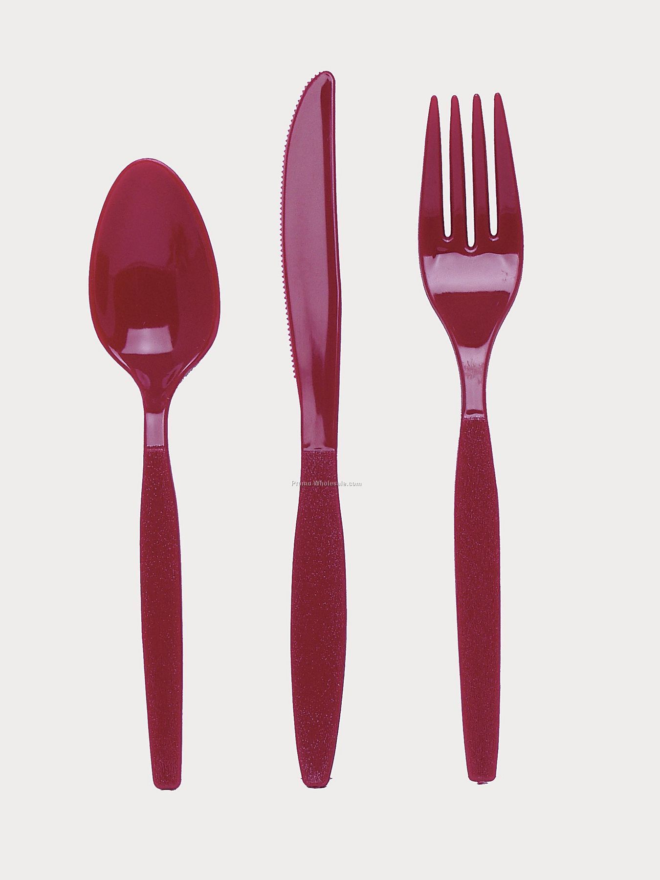Burgundy Royale Red Colorware Plastic Spoon
