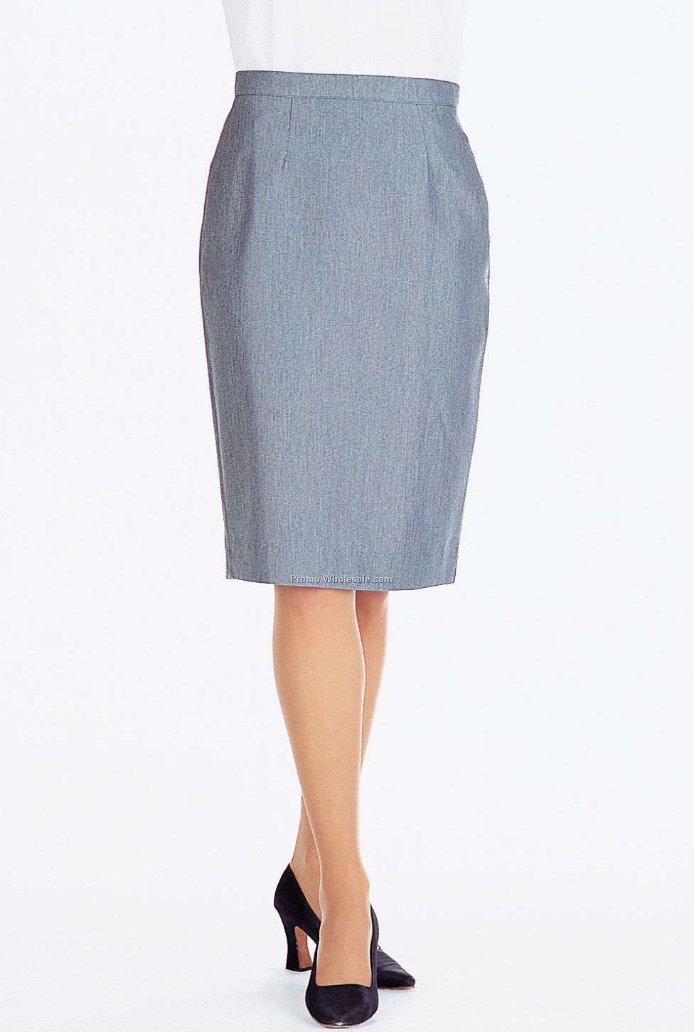 Classic Polyester Straight Skirt - 100% Polyester