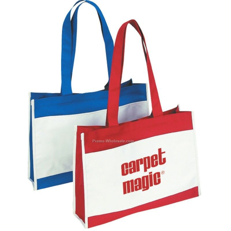 Classic Two Tone Poly Tote Bag