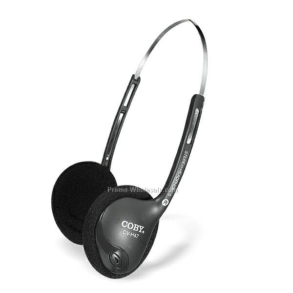 Coby Slim Lightweight Stereo Headphones