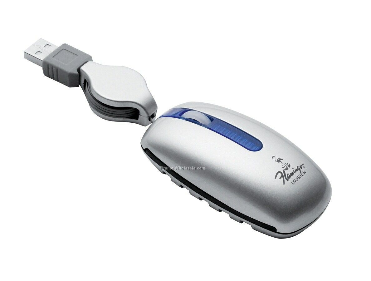 Computer Mouse W/ Retractable Cord