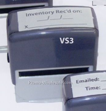 Custom Laser Engraved Self Inking Stamp With 7/8"x2-3/8" Imprint Area