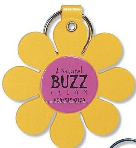 Daisy Flower Key Tag