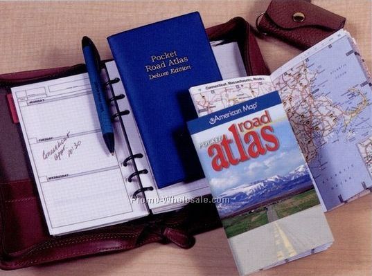 Deluxe Pocket Road Atlas W/ Vinyl Cover