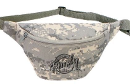 Digital Camo One Zipper Fanny Pack