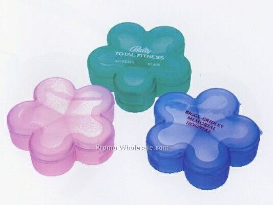 Five Compartment Flower Shape Pill Box