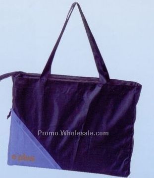 Foldable Tote Bag Into Heart Shape W/ 25-1/2" Handle (Screened)