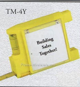 Four Function 10' Tape Measure / Yellow (3"x2-3/4"x1")