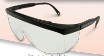 Galaxy Black Safety Glasses W/ Clear Anti Fog Lens
