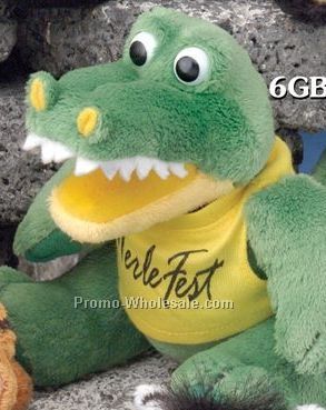 Gb Brite Plush Beanie Stuffed Alligator (6")