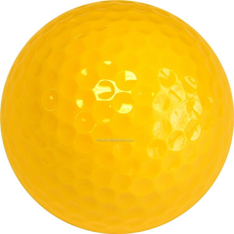 Golf Balls - Yellow - Custom Printed - 1 Color