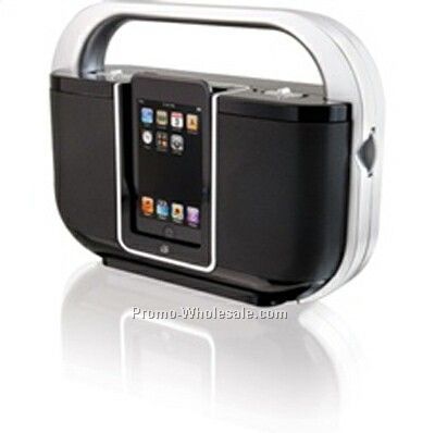 Gpx AM FM Portable Music System Docking And Recharging For Ipod