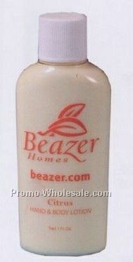 Hand Soap In Clear Oval Bottle - 1 Oz.