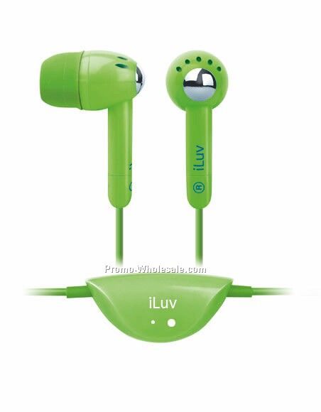 Iluv Lightweight Earphones For Ipod - Green