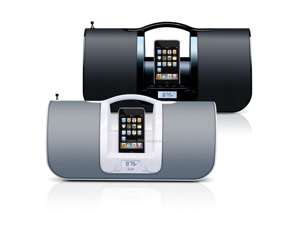 Iluv Portable Ipod Audio System With Radio - Wht