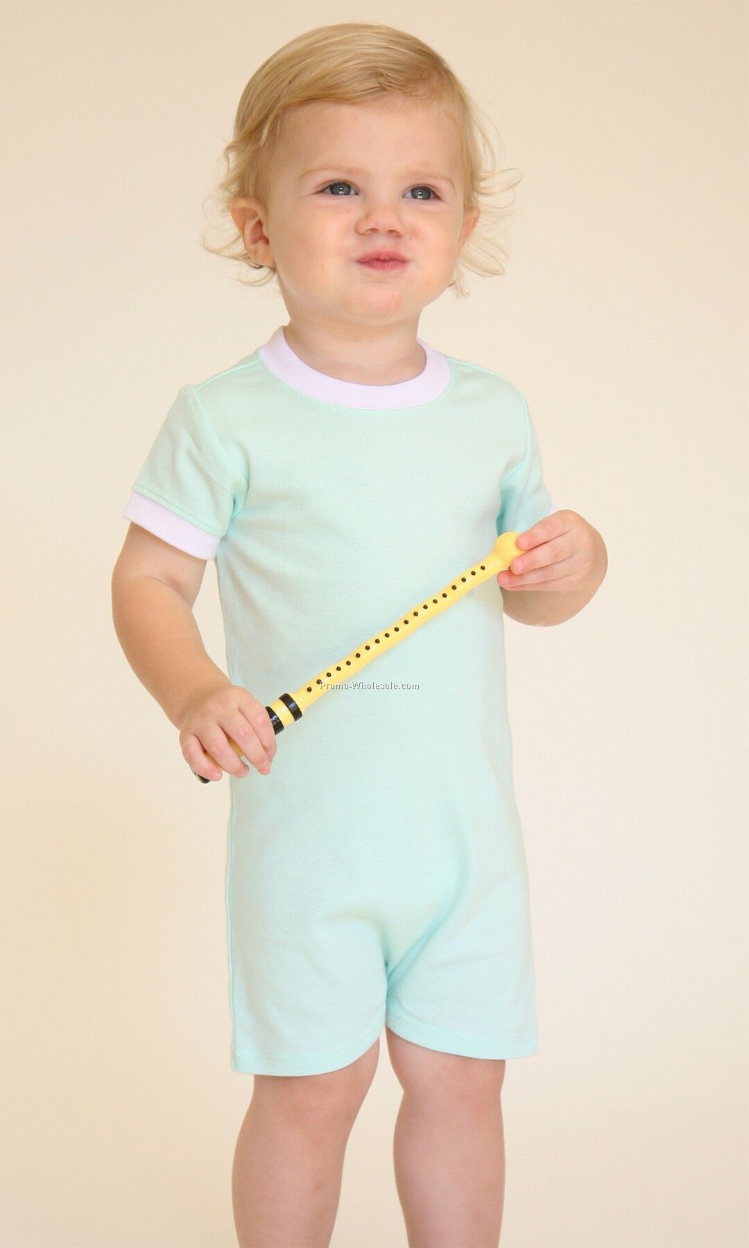 Infants Short Sleeve Scoop Neck Romper (6m-24m)