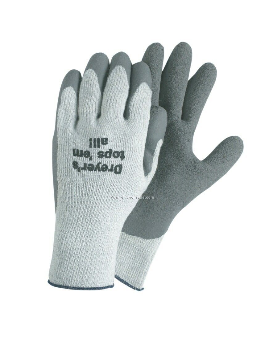 Insulated String Knit Glove With Rubber Latex Dipped Palm (S, L, Xl)