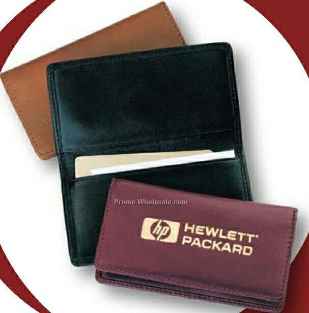 International/Domestic Business Card Case (Florentine Napa Leather)