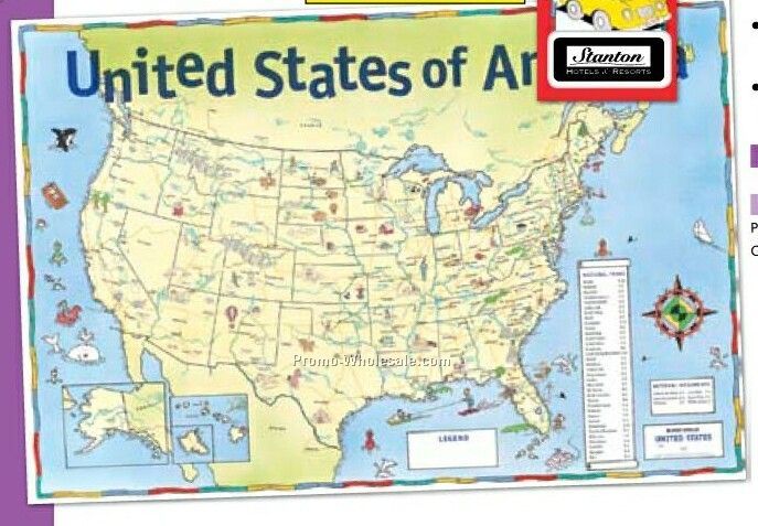 Kids' Map Of The United States