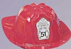 Kid's Plastic Costume Quality Fire Chief Hat (One Size Fits Most)