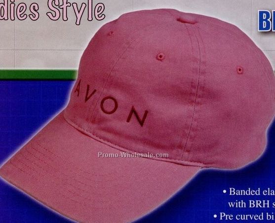 Ladies' 100% Cotton Cap W/ Elastic Closure