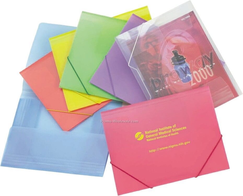 Letter Size Pocket Folder W/ String Closure