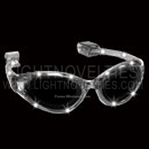 Light Up Glasses (2008) - White - Adult Size