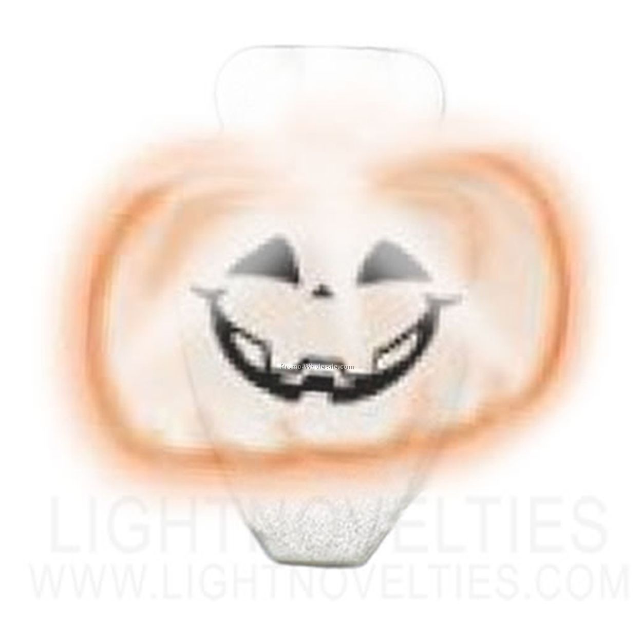 Light Up Note Holder - Pumpkin W/ White LED