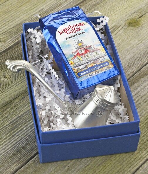 Lighthouse Coffee Scoop & Coffee Gift Set