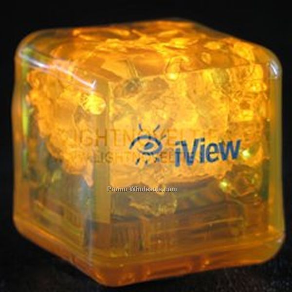 Liquid Activated Light Up Ice Cube (Yellow)