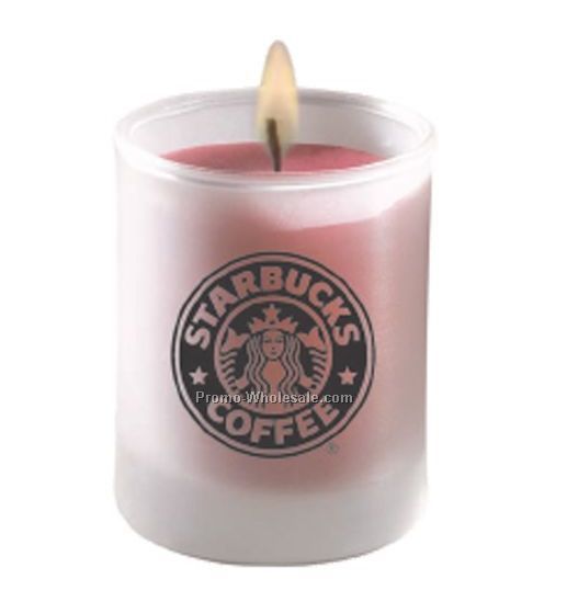 Meditation Aromatherapy Wax Candle In Frosted Glass (Standard Service)