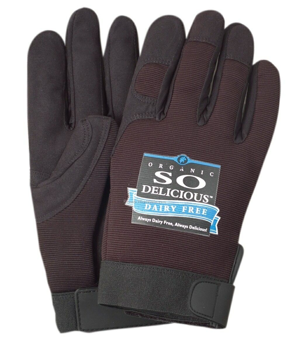 Men's Mechanics Gloves With Adjustable Wrist Closure (M-xl)