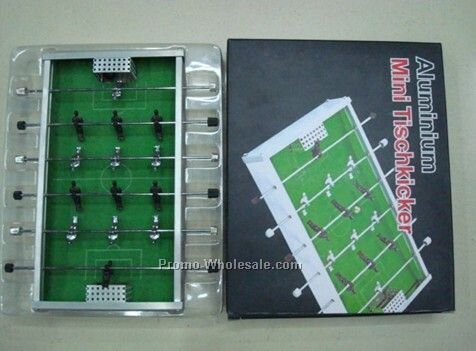 Mini Soccer Table Game - Silver