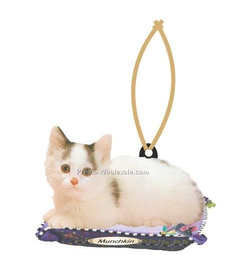 Munchkin Cat Executive Line Ornament W/ Mirrored Back (12 Square Inch)