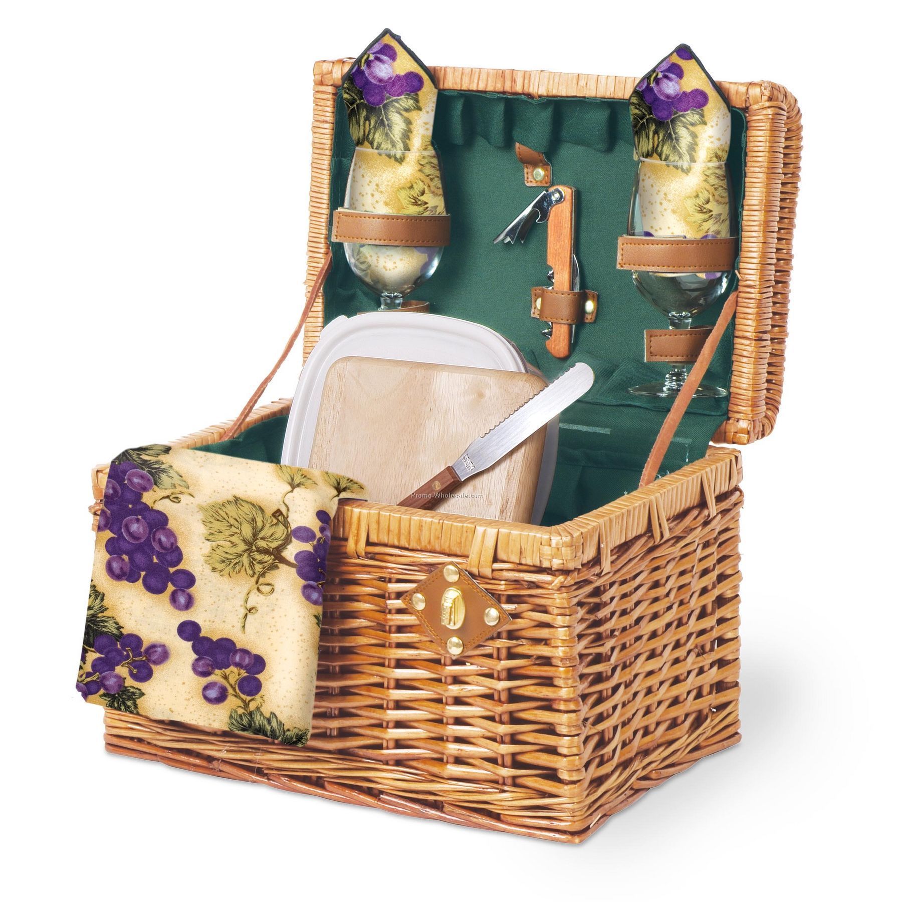 Napa Wine Basket With Wine & Cheese Service For 2