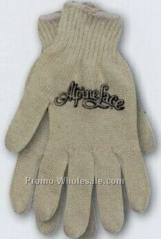 Natural Beige Men's String Knit Glove
