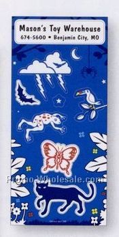 Night Glow Stickers With Lightning Bolt & Butterfly