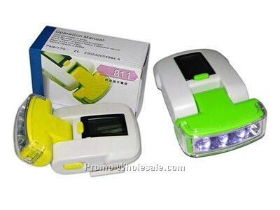 Pedometer With Flashlight