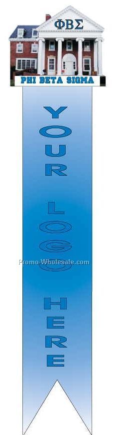 Phi Beta Sigma Fraternity House Bookmark W/ Black Back