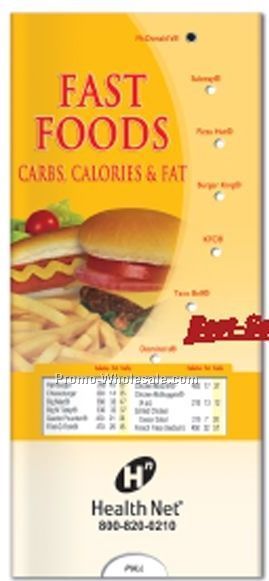 Pocket Slider Chart (Fast Foods Nutrition Guide)