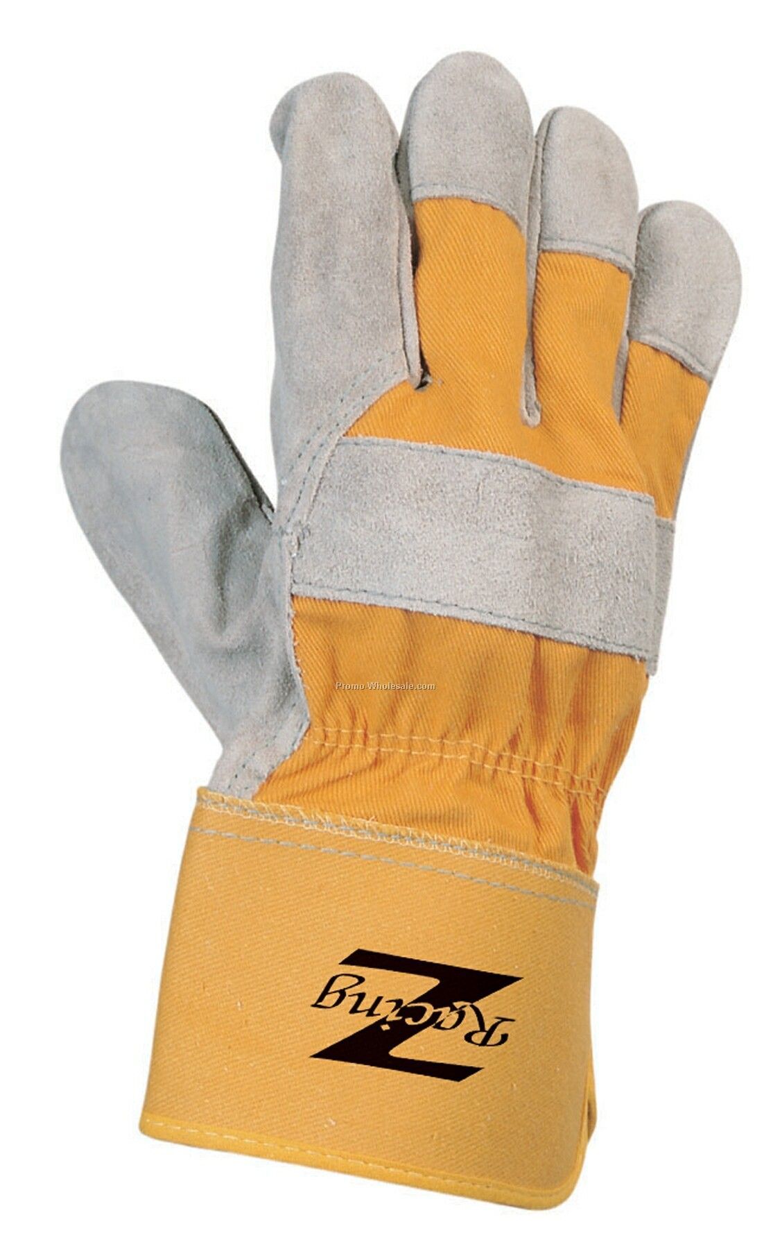 Premium Leather Palm Split Cowhide Glove With Gauntlet Cuff (One Size)