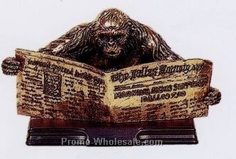 Reading Chimpanzee Figurine