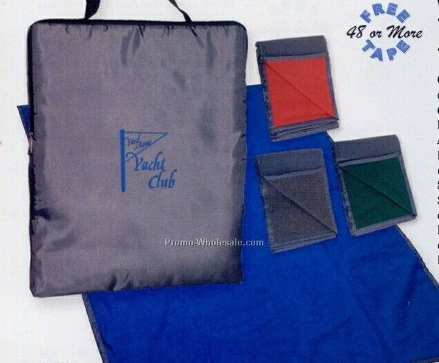 Reversible Fleece / Nylon Blanket With Carry Case (Embroidered)