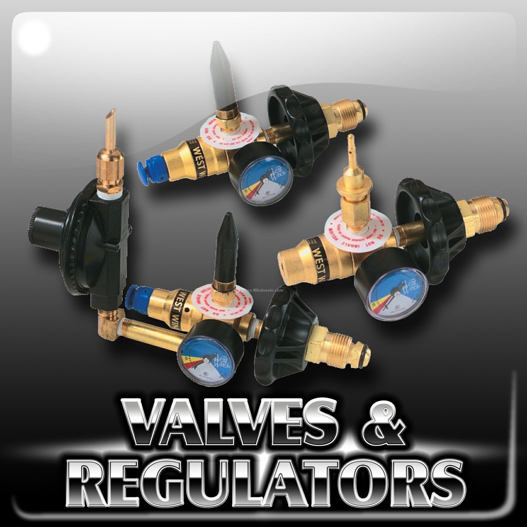 Rubber-tipped Regulator - For Latex Balloons (Gauged)