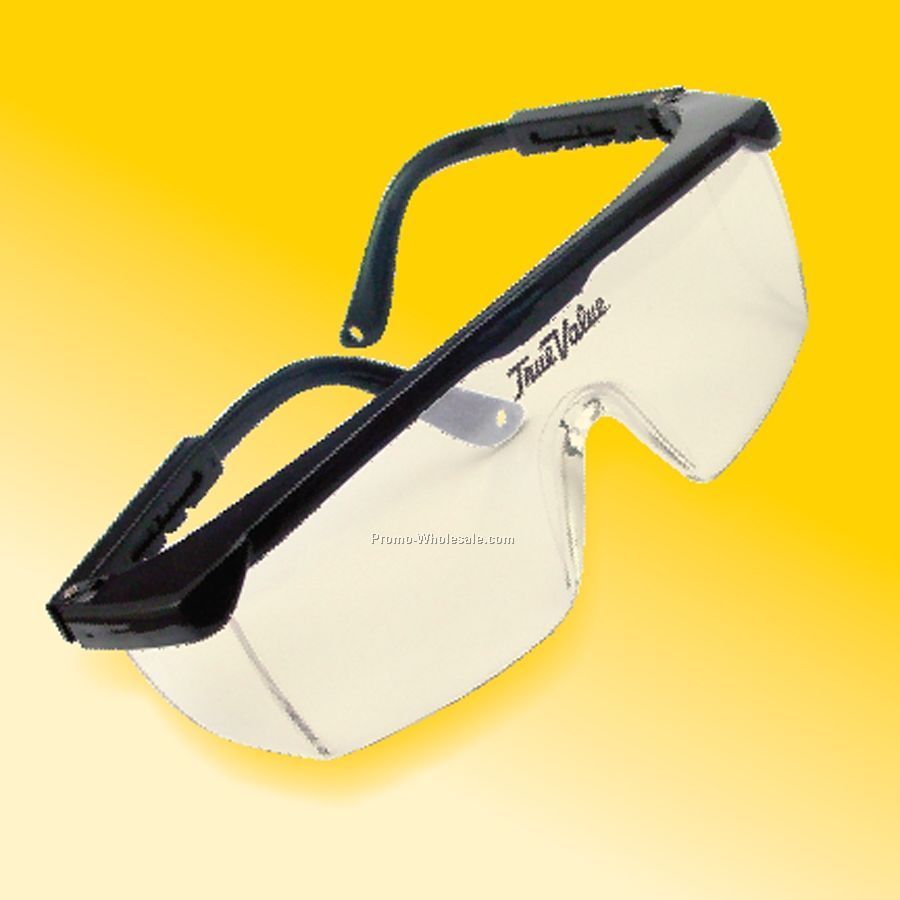 Safety Glasses Clear Lens With Black Rim